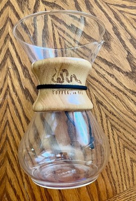CHEMEX Black Rifle Coffee Pot carafe glass Coffee or Die snake design 