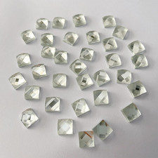 100 Pcs Mirror Mosaic Tiles, Mini Square Mirrors for Arts Crafts Projects Silve