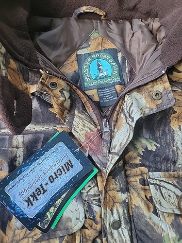 MASTER SPORTSMAN ~ PRESTIGE CAMO Hunting Fishing COVERALLS JUMPSUIT Waterproof L - Picture 2 of 10