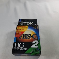 TDK TC-30HGL2 VHSC HG Ultimate Camcorder Tape VHS-C 2 Pack