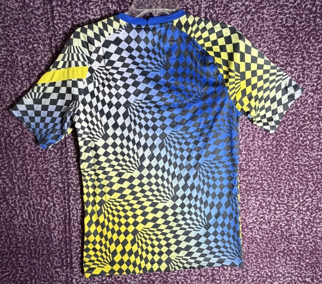 Chelsea FC Nike Trivago Pre-Match Jersey Blue Yellow Graphic Soccer Shirt  thumbnail 4