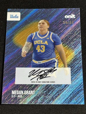 MEGAN GRANT AUTO RC 2025-26 ONIT NIL UCLA SSP 4/30 SIGNATURE ROOKIE SOFTBALL  