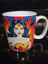 Vintage Wonder Woman Mug DC Comics 2014 Pop Art Coffee Cup