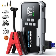 9000a Car Jump Starter With Air Compressor Booster Jumper Power Bank With Led Us