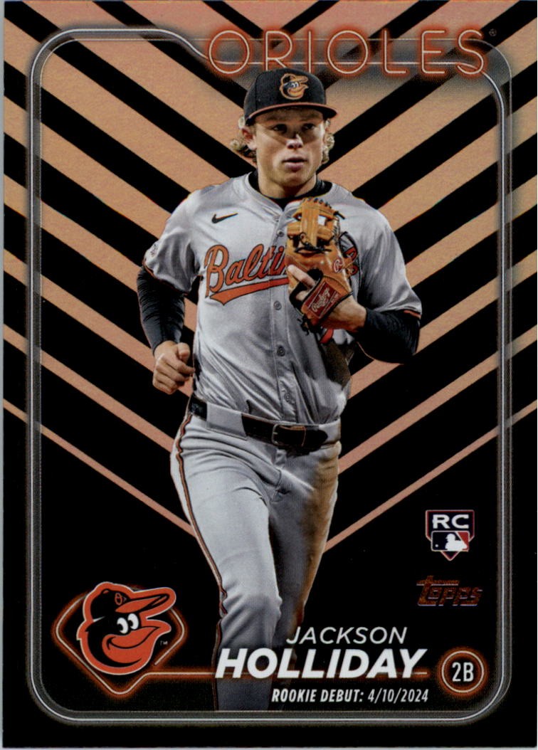 2024 Topps Update Halloween Orange and Black Foil #US97 Jackson Holliday - BB