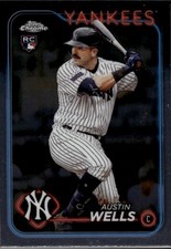 Austin Wells 2024 Topps Chrome New York Yankees Rookie #281
