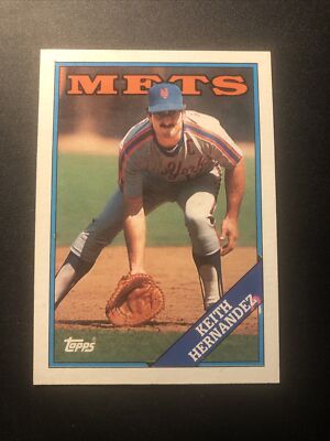 1988 Topps - #610 Keith Hernandez Misprint Error 1 Of A Kind Mint