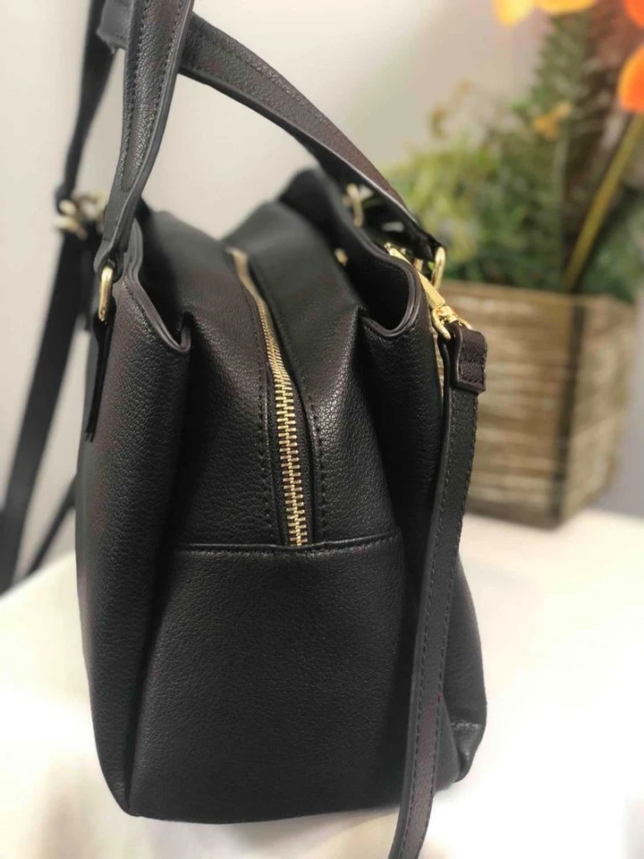 Me gustó Nuevo~~ Bolso Cartera ORA DELPHINE "Evelyn" Negro Cuero Genuino Foto 4 de 4