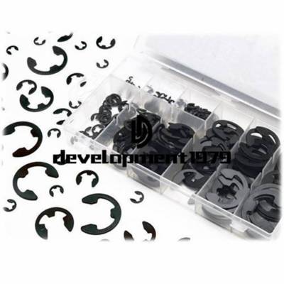 120Pcs New E-Clip & Retaining Ring Assortment Kit 3mm 4mm 5mm 6mm 8mm ...