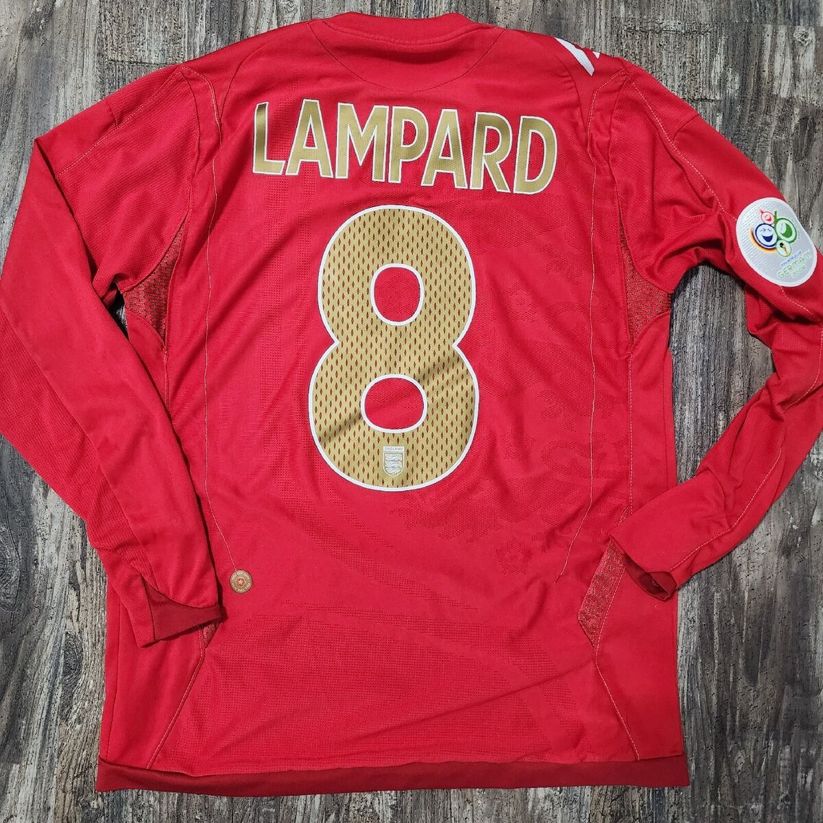 2006 Umbro England Away Long Sleeve Soccer Jersey Frank 2006 Umbro England Away Long Sleeve Soccer Jersey Frank