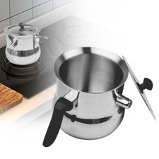 1,5L Milchtopf mit Deckel Simmertopf Edelstahl Kochtopf Wasserbad Simmerntopf