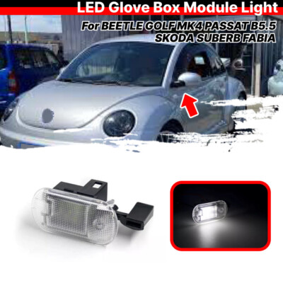 Clear LED Glove Box Module Light For Beetle Jetta Golf Passat Touareg Skoda Yeti