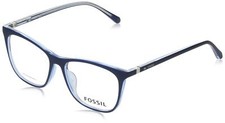 New Fossil FOS-7042 PJP Dark Blue on Crystal Blue Eyeglasses 52/16/145