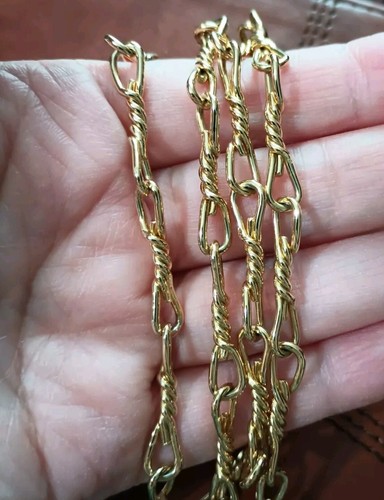 Christian Dior Signed 1970s 36" Necklace - Protest of Germany's Berlin Wall - Picture 10 of 10