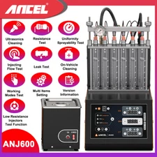 ANCEL ANJ600 Ultrasonic Fuel Injector Cleaner & Injecting Flow Test Leak Test