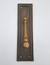 Antique / Vintage Brass Costom Door Knocker Old Door Corbin Hardware Bronze 