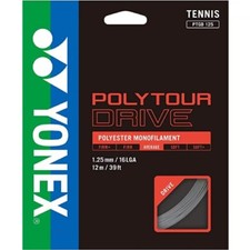 FIVE 5X SETS: YONEX POLY TOUR DRIVE 125 SILVER CO-POLY TENNIS STRINGS
