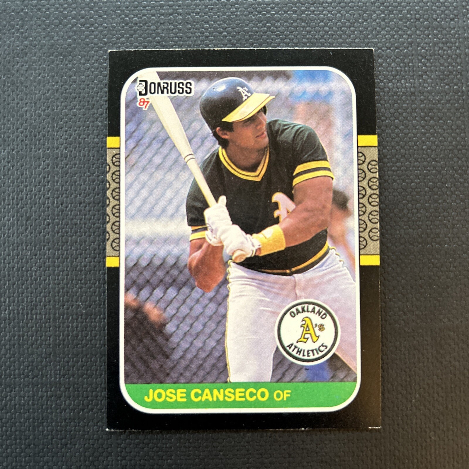 1987 Donruss JOSE CANSECO Oakland A’s MLB Baseball #97