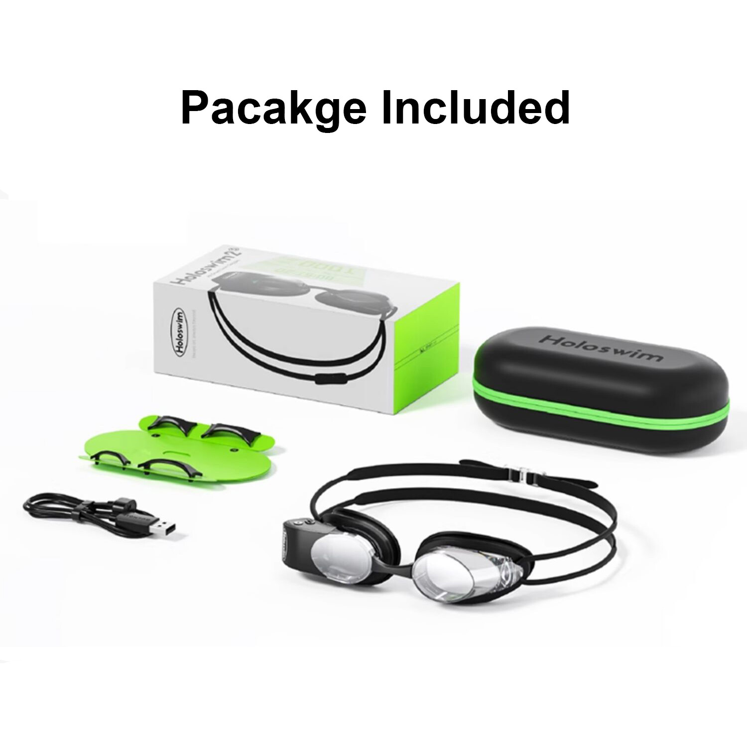 Holoswim 2S Smart Swim Goggles Portable Anti-fog AR Swimming Goggles Waterproof