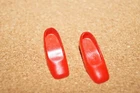 Vintage Barbie / Francie Doll RED Square Toe Heels / Shoes MINTY~ 1960's