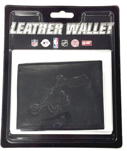 Stamped Logo Black Tri-Fold Leather Wallet - Sealed New - Your Choice - Picture 3 of 26