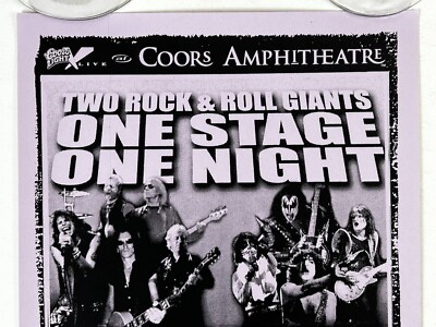 KISS Concert Poster Aerosmith Rocksimus Maximus Tour San Diego CA