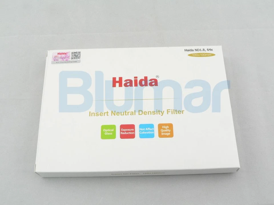 Haida 100x100mm 6 stop Schott optical glass filter ND 1.8(64x) Neutral Density - Image 3 of 3