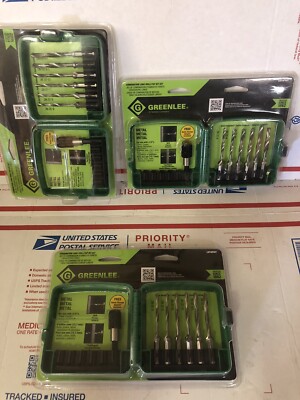 Greenlee LDTAPKIT 6 Piece Long Drill/Tap Kit w/ Quick Change Adapter + Case