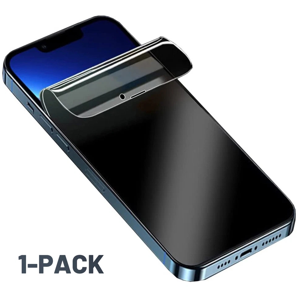 For iPhone 16 16e 15 14 13 12 11 Anti-Spy Privacy Hydrogel Screen Protector Flim - Image 4 of 4