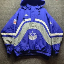 VTG Apex One Proline Dallas Cowboys Pullover Hooded Coat Jacket Sz XL