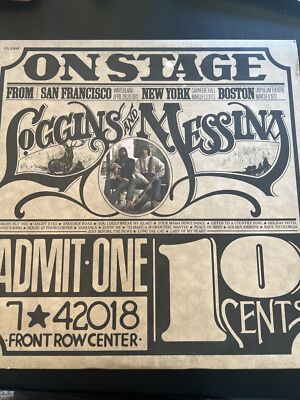 33 rpm vinyl, loggins and messina, on stage