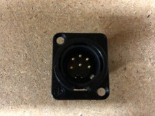 Neutrik NC6MDS-L-1-B 6-Pin XLR Male Panel/Chassis Mount Connector