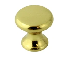 3/4" Classic Small Knob Solid Brass