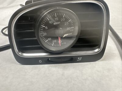 12-13 VW GOLF R LEFT DASH AIR VENT W/ ECS TUNING BOOST GAUGE 5K0819709D OEM Q8 R