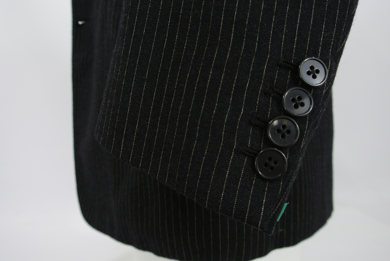 FILA Giacca tuta Strickland Sons Savile Row su misura 3 Btn cappotto sportivo grigio a righe 40 R