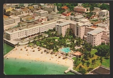 Aerial View British Colonial Hotel Bahamas Sheraton Inn Vtg Continental Postcard