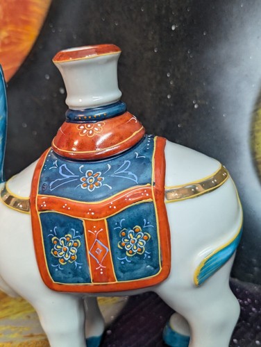 Vintage 7,5" Wildwood Imports Kamel Porzellan Figur Kerzenständer Halter selten - Bild 21 von 22