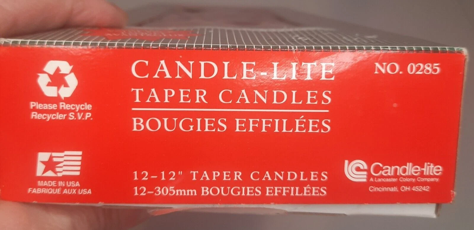 12 Vintage Candle-Lite 12” Taper Red Candles Christmas Holiday Decor Dinner USA  image 4
