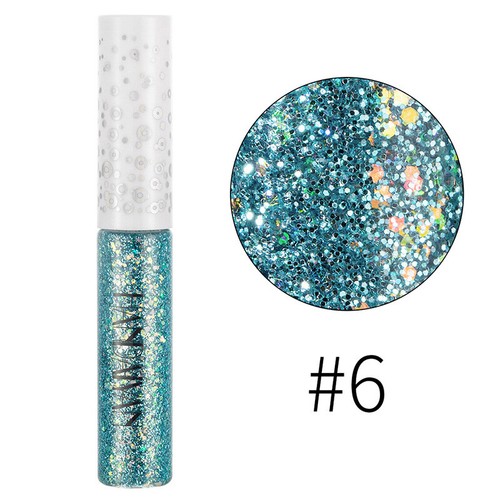 12 Farben Lidschatten Liquid Wasserfest Glitter Eyeliner Schimmer Make-Up #Y - Bild 18 von 24