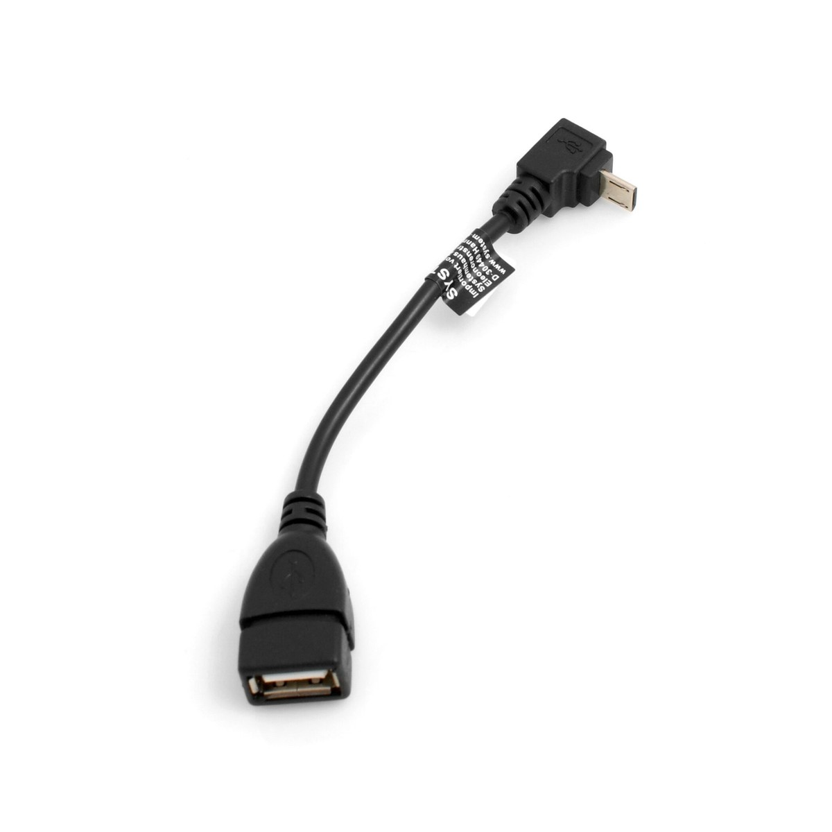 SYSTEM-S USB 2.0 Cavo 30 CM Micro B Spina A Presa Interruttore