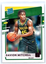 2020-21 Panini Chronicles Draft Picks Rated Rookie Purple RC #35 Davion Mitchell