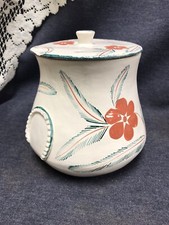 VINTAGE NATIVE AMERICAN? UNIQUE STYLE Pot & Lid 5.5” TALL, 5” ACROSS