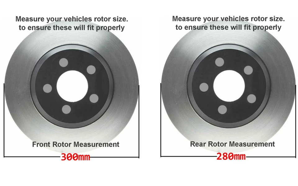 Kit de pastillas de freno delanteras traseras perforadas de cerámica para Mazda 3 2005-2011 2012 2013 Foto 2 de 4