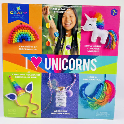 Craftastic DIY Arts & Craft I Love Unicorns Kit 6 Amazing Unicorn Crafts Ages 7+