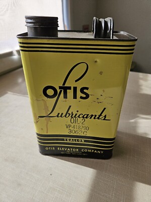 Vintage Otis Lubricants 1 Gallon Otis Elevator Company Metal Can New York, NY