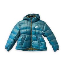 NWT Nike Kids' Sportswear Down Puffer Jacket in Blue Green Youth Small MSRP 110