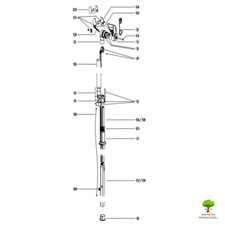 RICAMBI FORBICI STOCKER ASTA 606 607 608 609 Lama Controlama Molla Corda Carruco