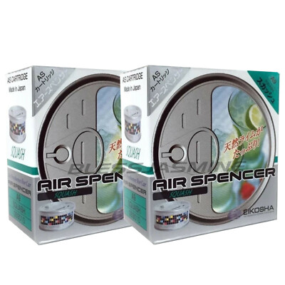 2-pk Air Spencer A9 Cartridge Squash Scent Japan Car Air Freshener Eikosha JDM