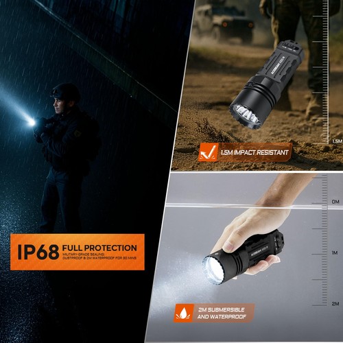 X20-R Super Bright 10000 Lumen Flashlight 481 Yards Tactical Flashlight Compa... - Picture 7 of 7