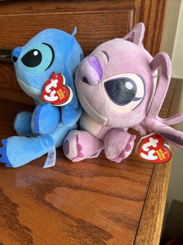 Neu! Ty Beanie Babys ENGEL und STITCH neu mit Etikett 7 Zoll - Bild 4 von 7
